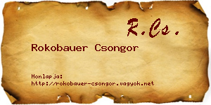 Rokobauer Csongor névjegykártya
